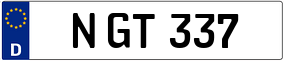 Truck License Plate